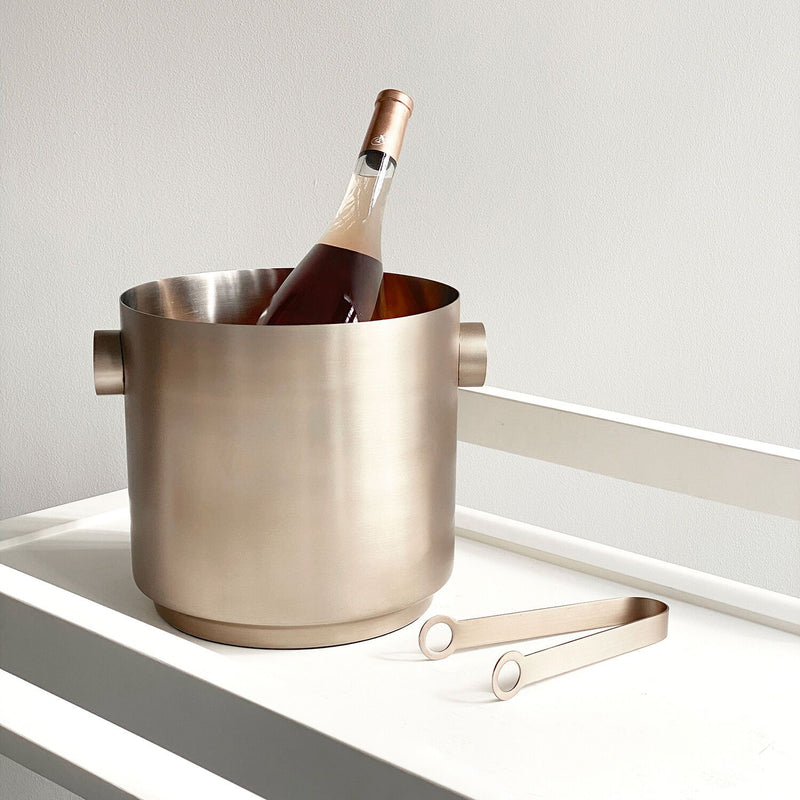 xlboom | rondo wine bucket | soft copper + steel