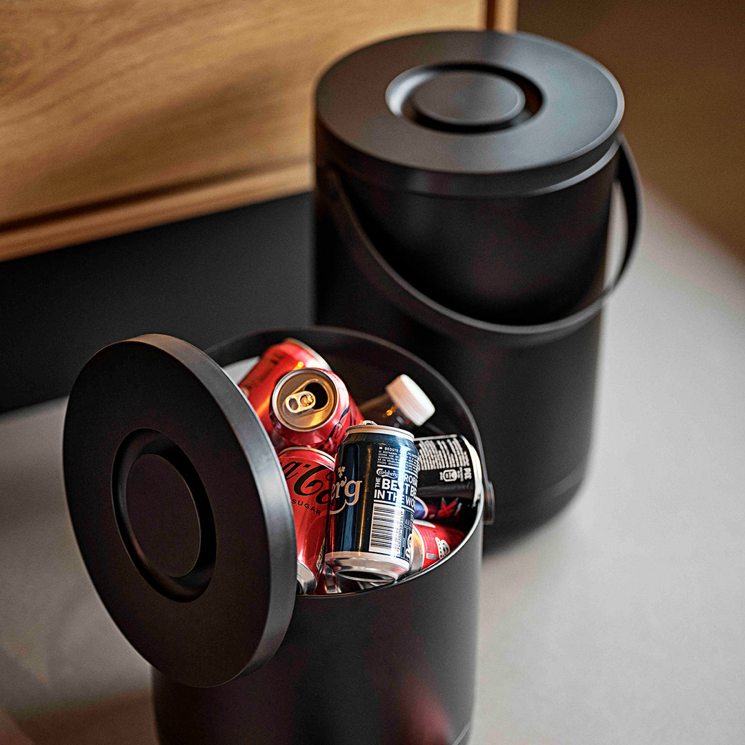 zone denmark | circular waste bin | black 22 litre ~ DC