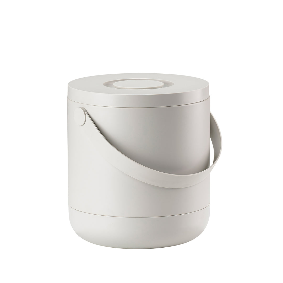 zone denmark | circular waste bin | warm grey 15 litre ~ DC
