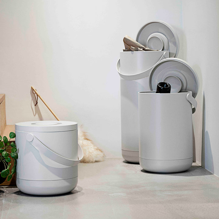 zone denmark | circular waste bin set | warm grey - LC