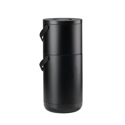 zone denmark | circular waste bin set | black