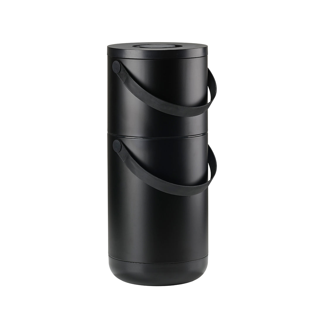 zone denmark | circular waste bin set | black - LC