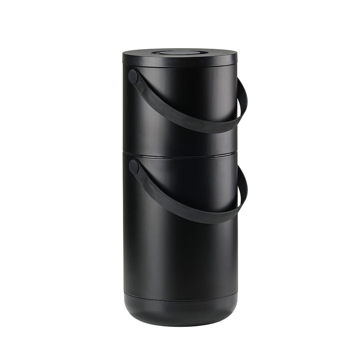zone denmark | circular waste bin set | black - LC