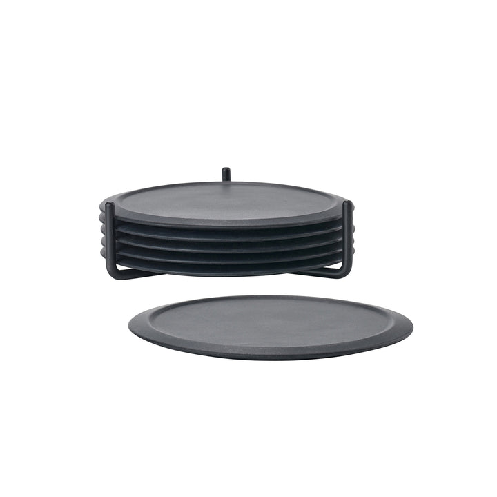 zone denmark | singles coasters | set of 6 | black ~ DC