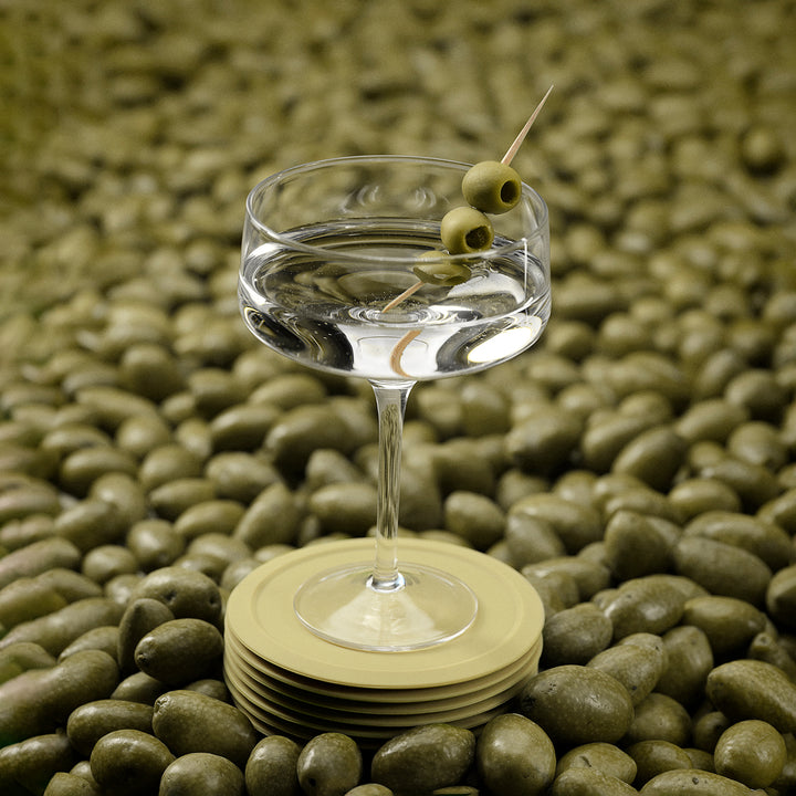 zone denmark | singles coasters | set of 6 | leek green ~ DC