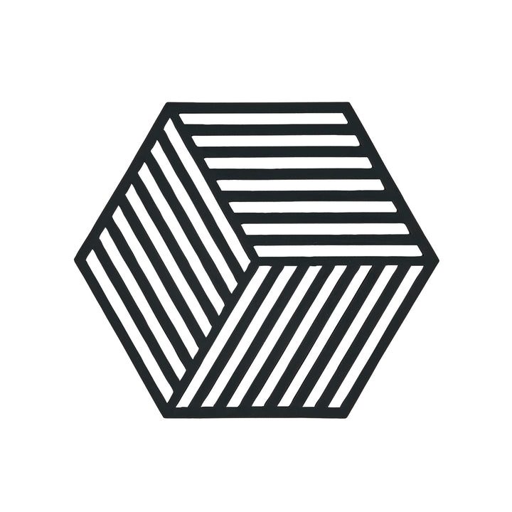 zone denmark | hexagon trivet | black