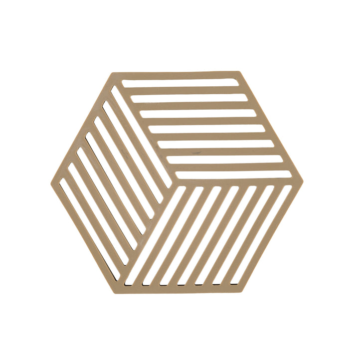 zone denmark | hexagon trivet | dark camel