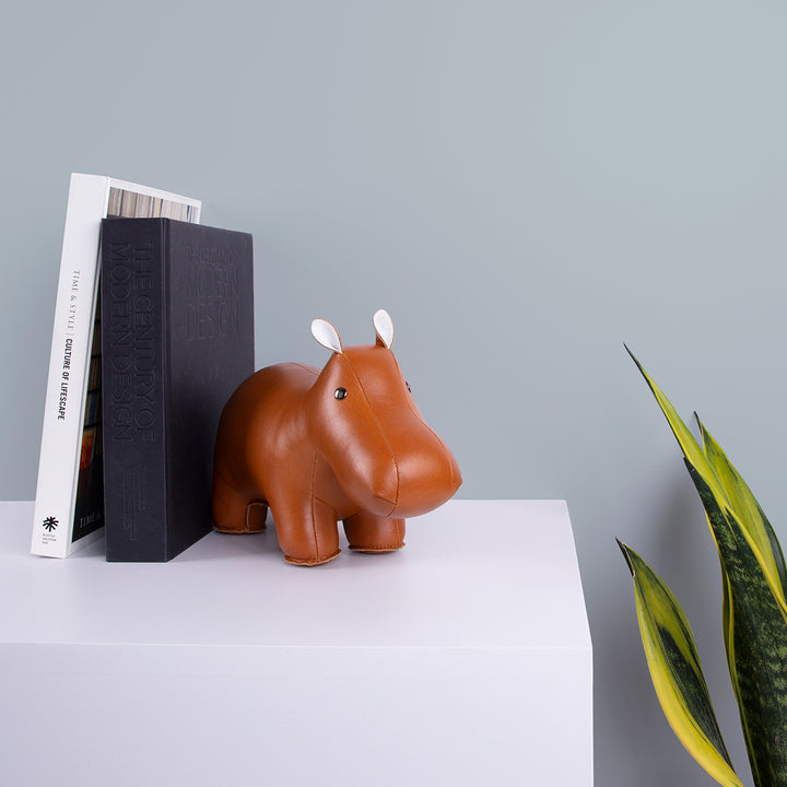 zuny | classic bookend | hippo tan – top3 by design