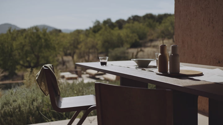 audo copenhagen (menu) | bottle grinder set | brushed brass + walnut lid