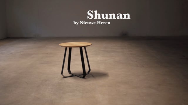 puik | shunan table low | black + natural - LC