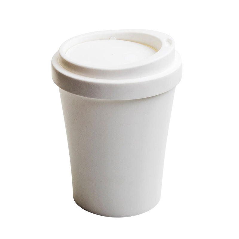 qualy | coffee waste bin | white