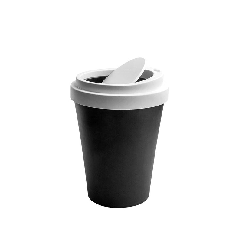 qualy | coffee waste bin | mini black