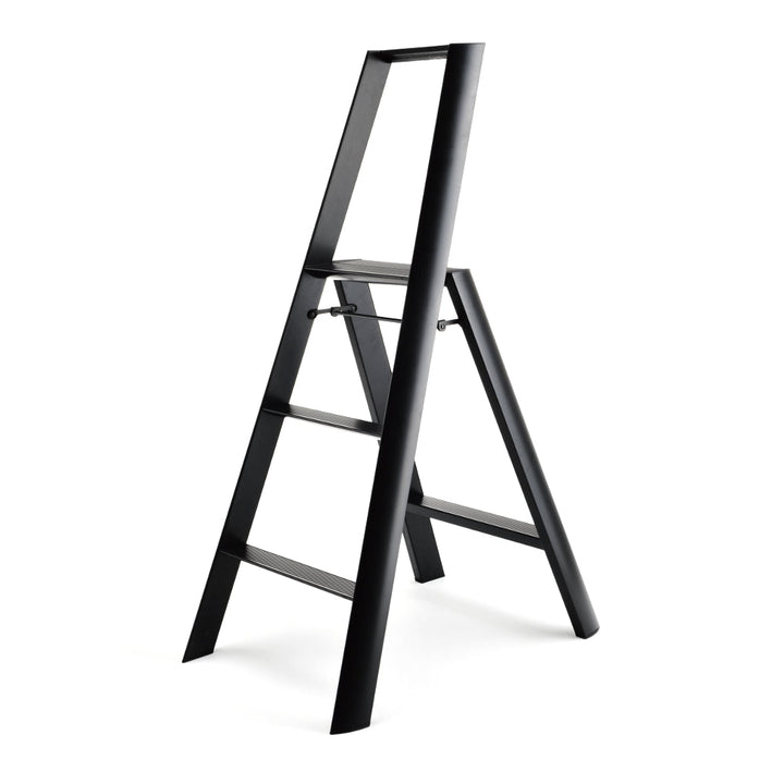 hasegawa | lucano 3 step ladder | black