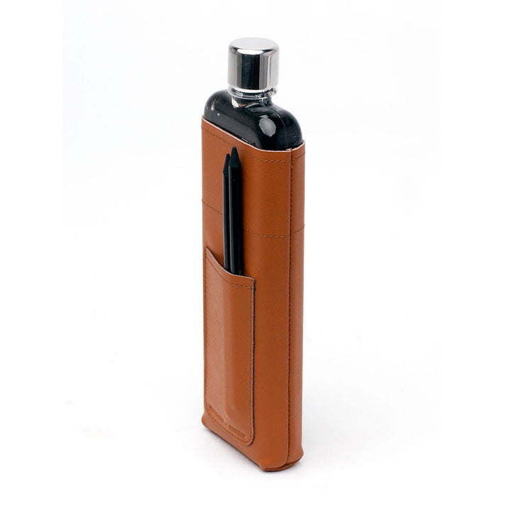 memobottle | sleeve slim leather | tan - LC