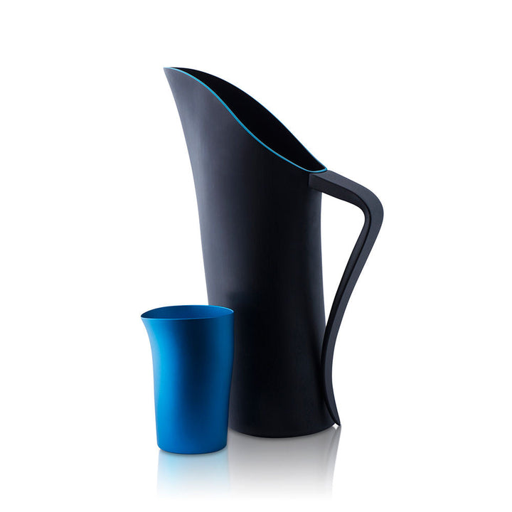 fink | beakers | set of 4 | turquoise blue matte