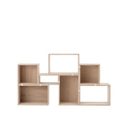 muuto | stacked storage | module with backboard | large oak