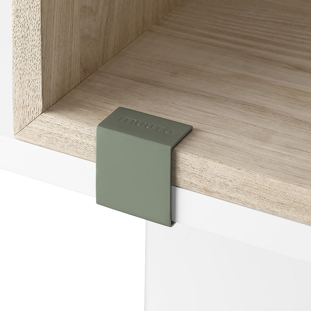 PARTS: muuto | stacked storage system | extra clips set of 5 | dusty green - discontinued