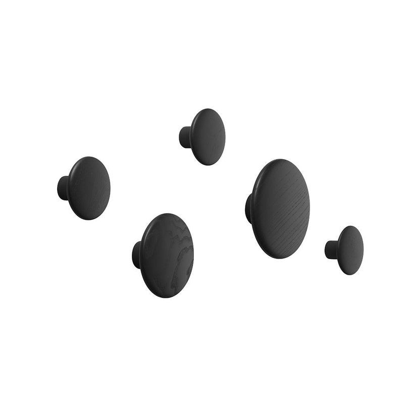muuto | dots wood | black set of 5