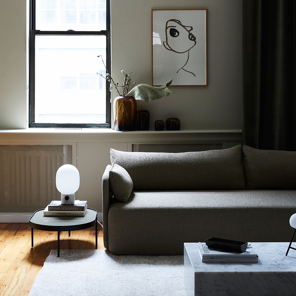 audo copenhagen (menu) | jwda table lamp large | white carrara marble