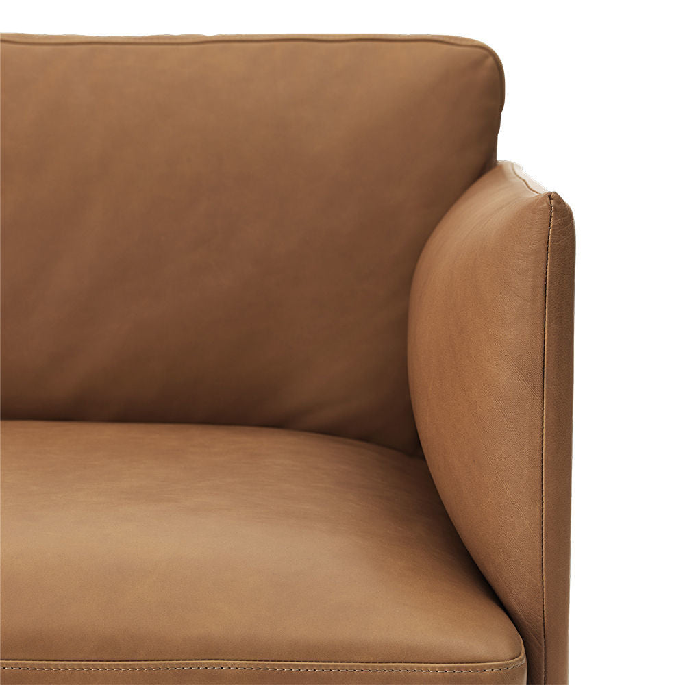 muuto | outline sofa 2 seater | refine leather cognac