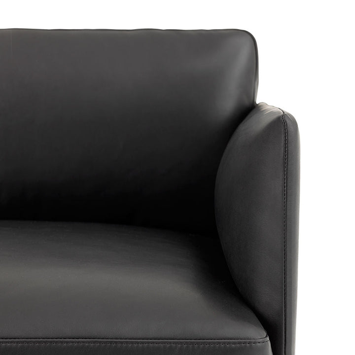 muuto | outline sofa 3 seater | refine leather black