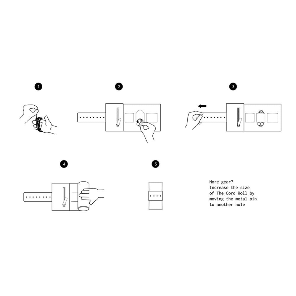 afternoons with albert | leather cord roll | tan - LC