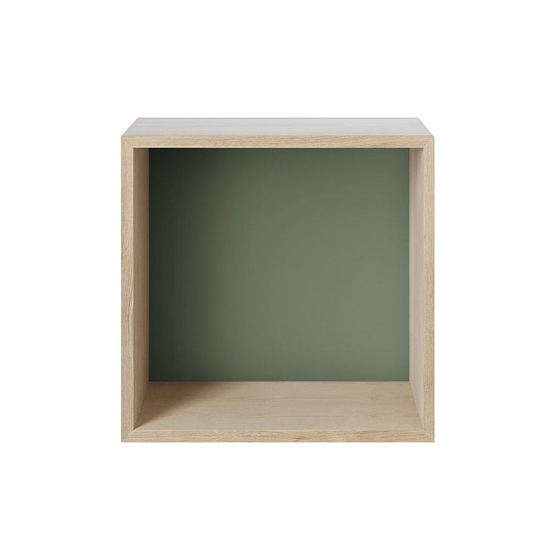 muuto | mini stacked storage | module with backboard | medium oak + green - DC