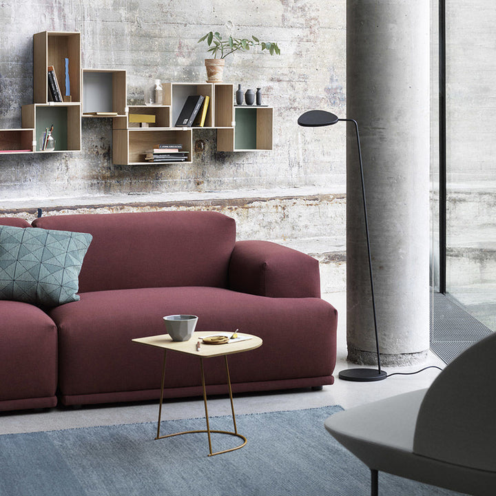 muuto | mini stacked storage system | module with backboard | medium oak + grey - DC