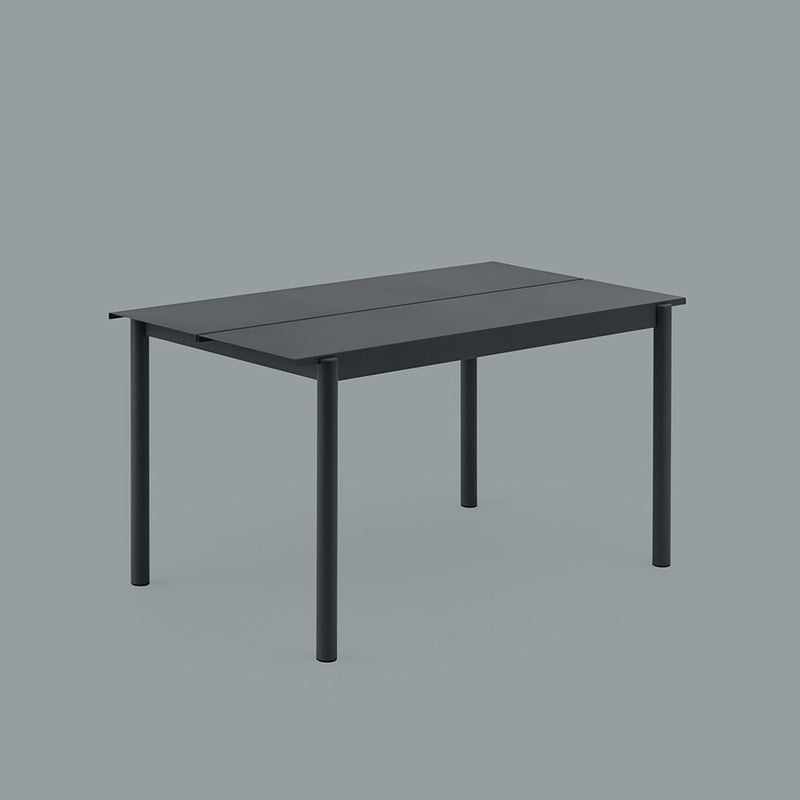 muuto | linear steel table | black 140cm