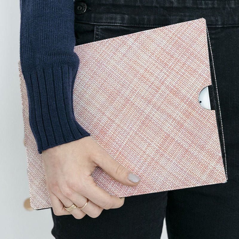 chilewich | tablet sleeve large | basketweave blush - DC