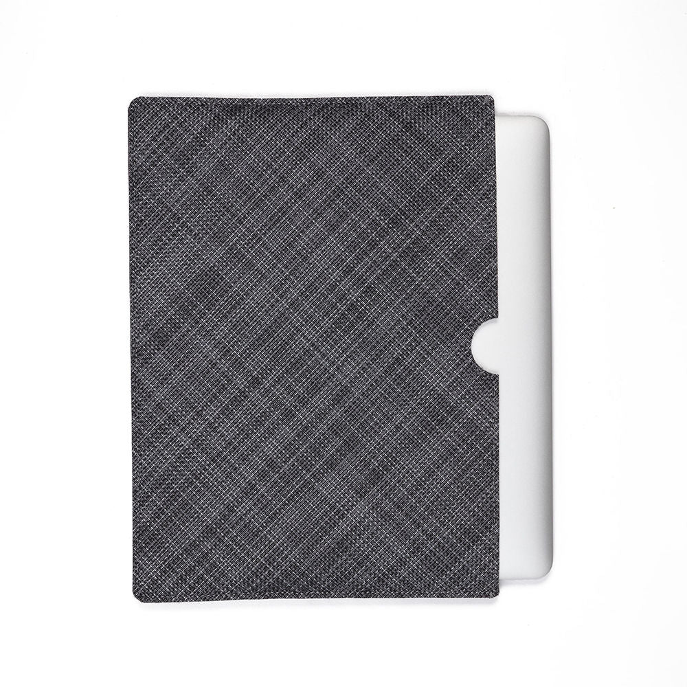 chilewich | laptop sleeve small | basketweave cool grey - DC