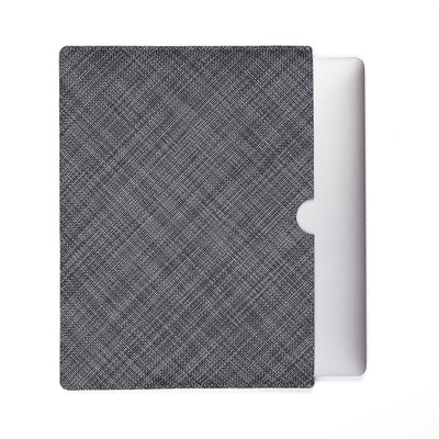 chilewich | laptop sleeve large | basketweave cool grey - DC