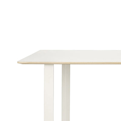 muuto | 70/70 table | white laminate + white leg | 255cm