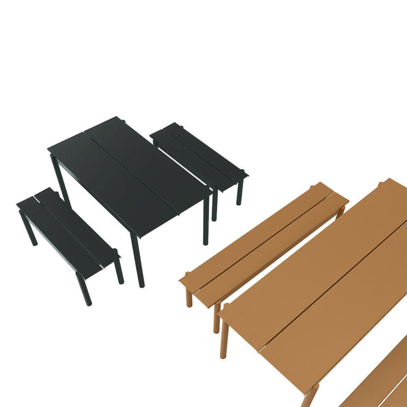 muuto | linear steel bench | black 110cm