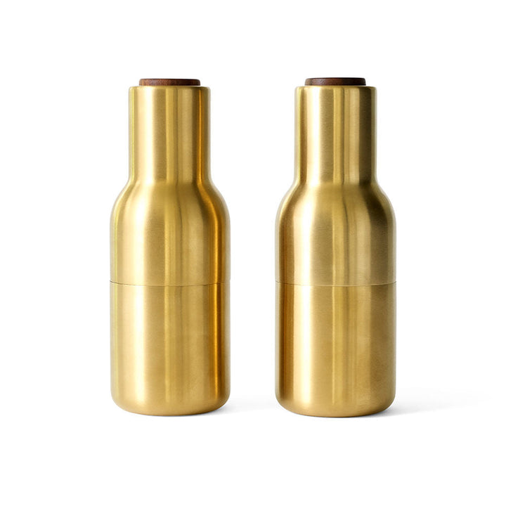 audo copenhagen (menu) | bottle grinder set | brushed brass + walnut lid