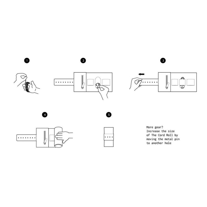 afternoons with albert | leather cord roll | heather grey - LC
