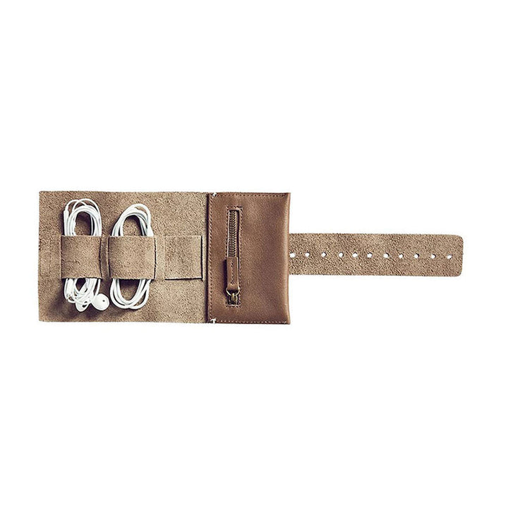 afternoons with albert | leather cord roll | heather grey - LC