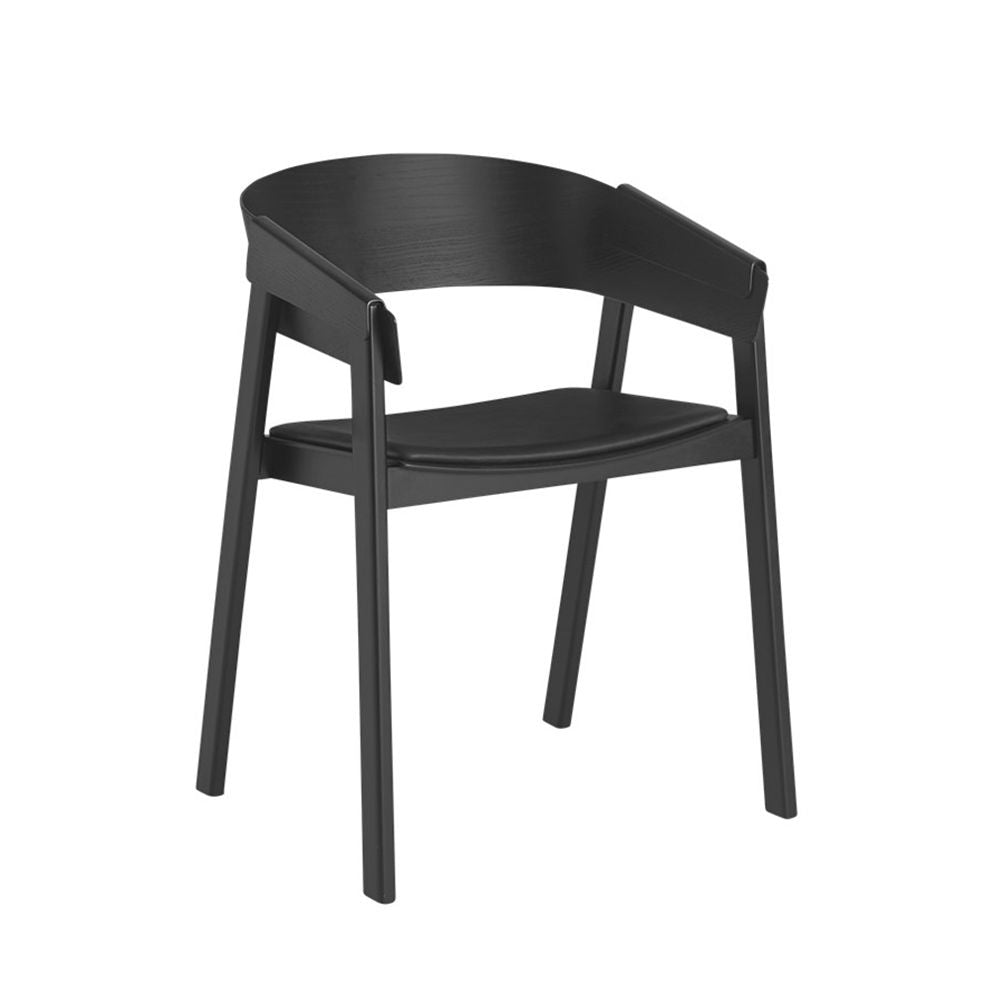muuto | cover armchair | black + black leather