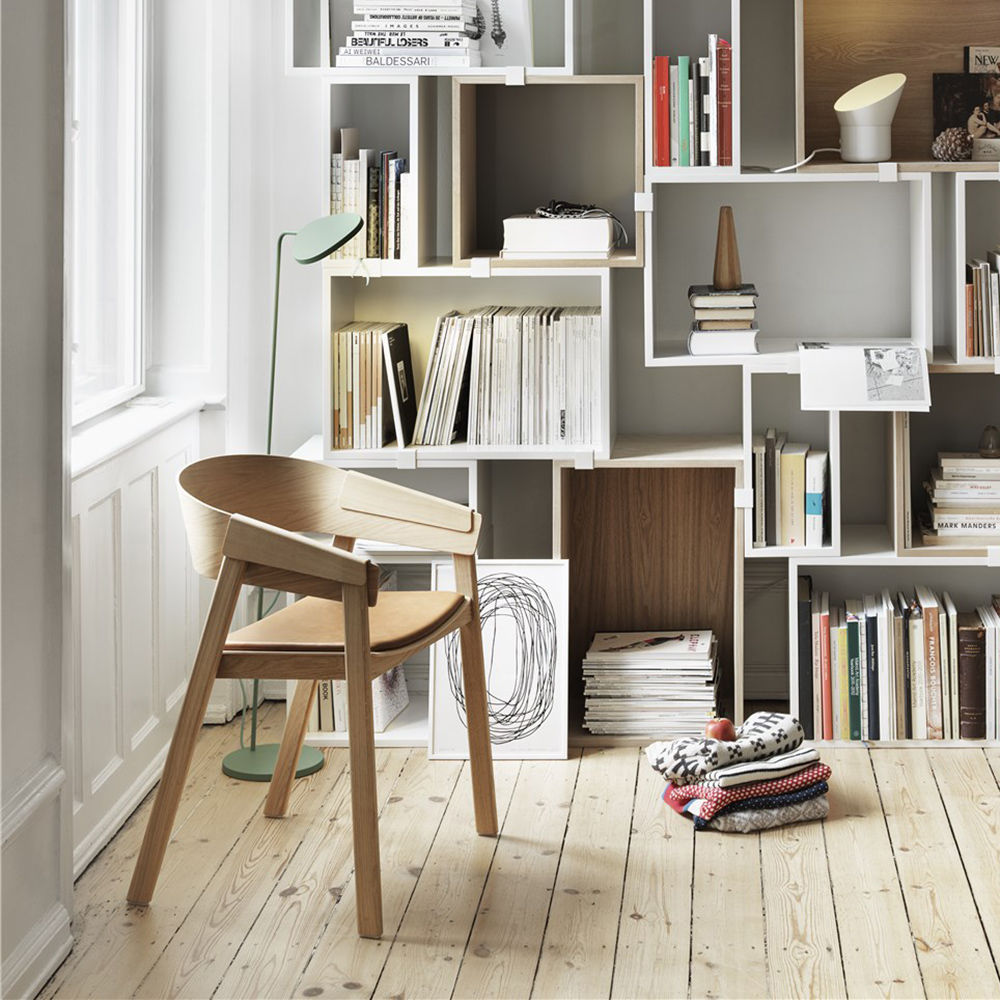 muuto | cover armchair | oak + cognac leather