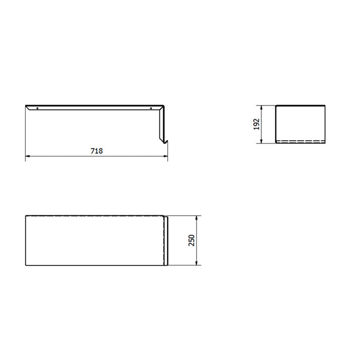 nichba | shelve01 | black left with bowl - LC