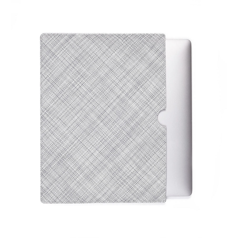 chilewich | laptop sleeve large | basketweave mist - DC
