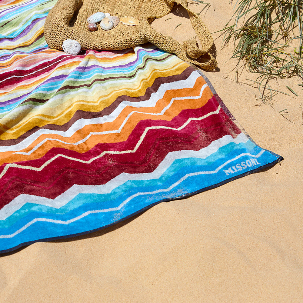 Missoni towels beach top