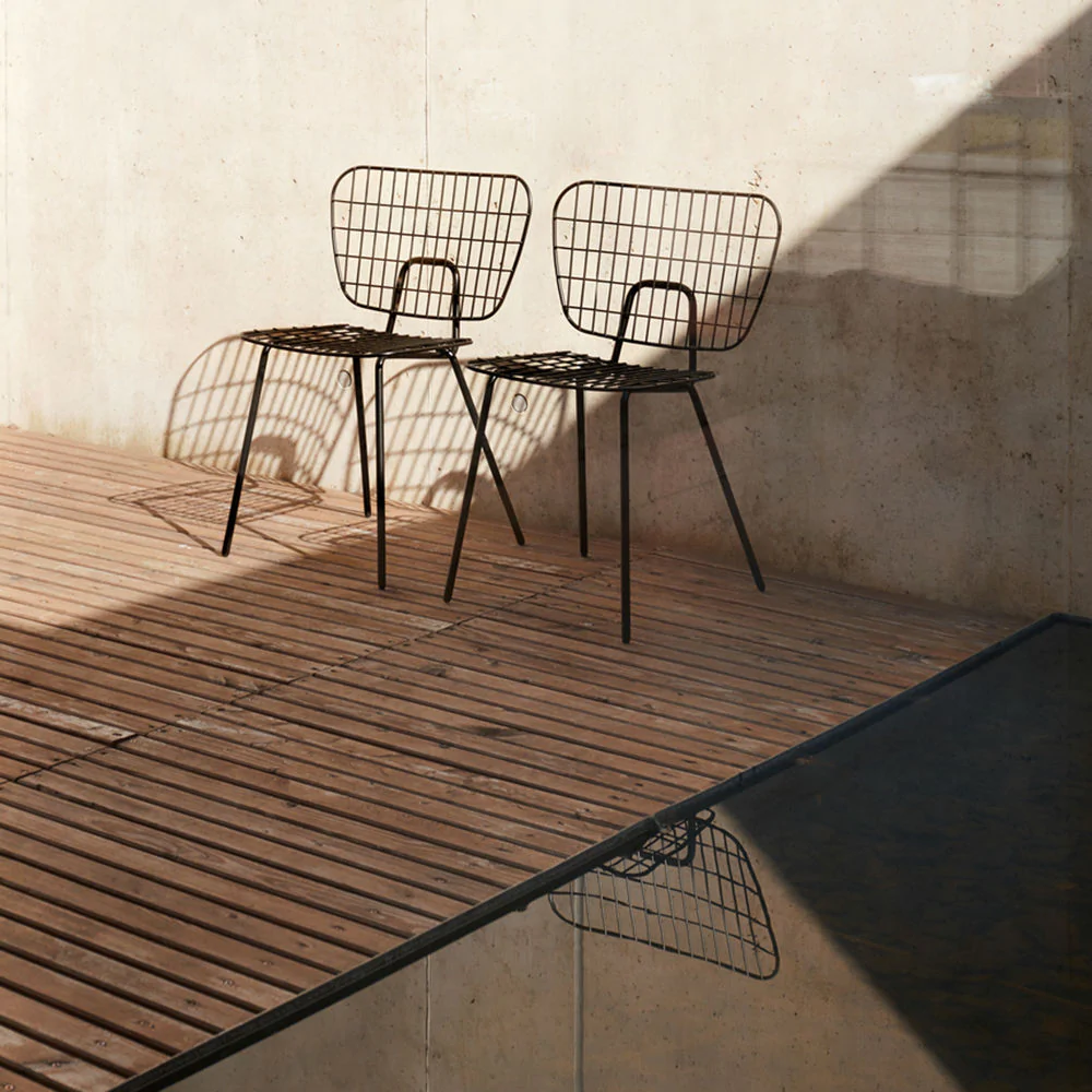 audo copenhagen (menu) | string dining chair | black  - EX DISPLAY