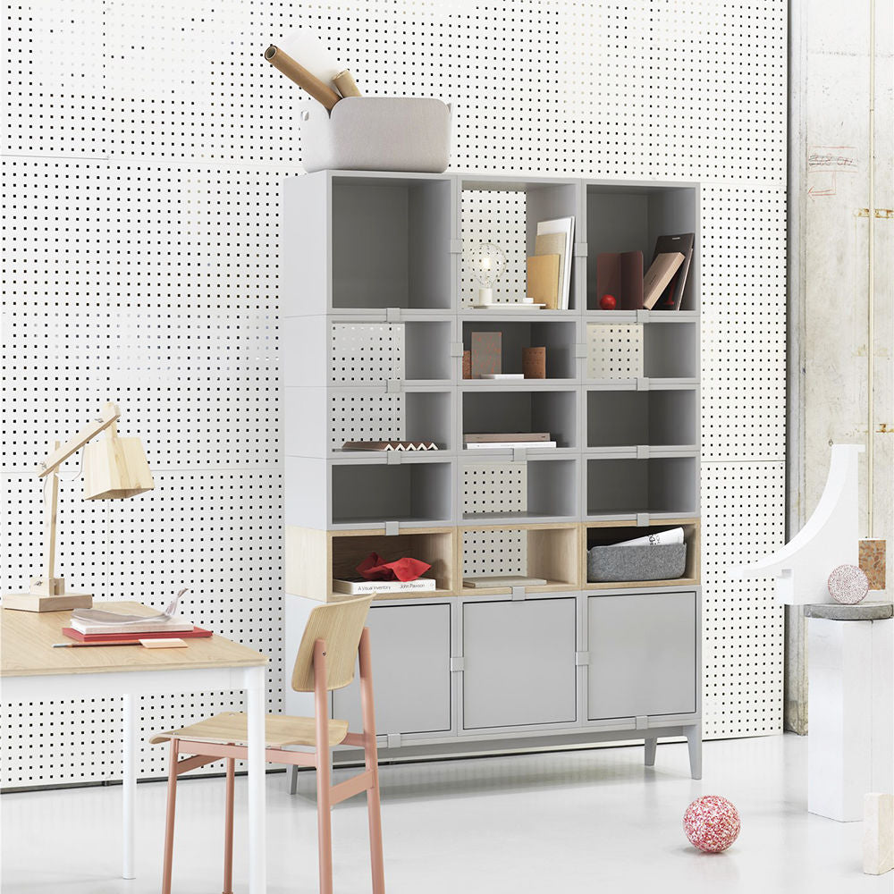 muuto | stacked storage system | podium | light grey - discontinued