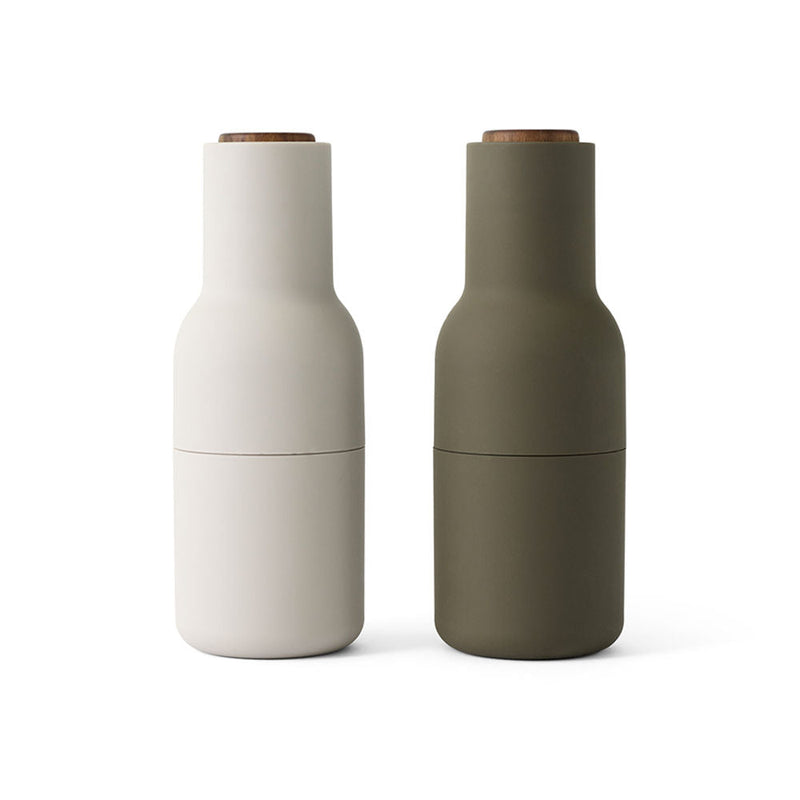 audo copenhagen (menu) | bottle grinder set | hunting green beige + walnut lid