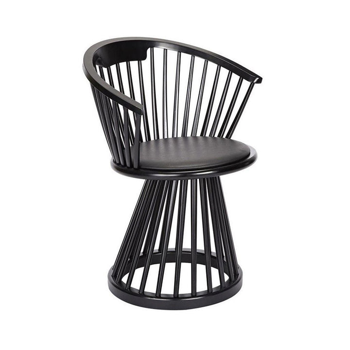 tom dixon | fan dining chair | black