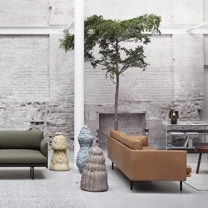 muuto | outline sofa 3 seater | refine leather cognac