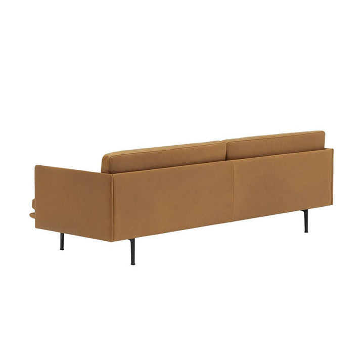 muuto | outline sofa 3 seater | refine leather cognac