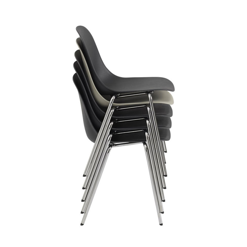 muuto | fiber side chair | a-base | black + chrome ~ DC