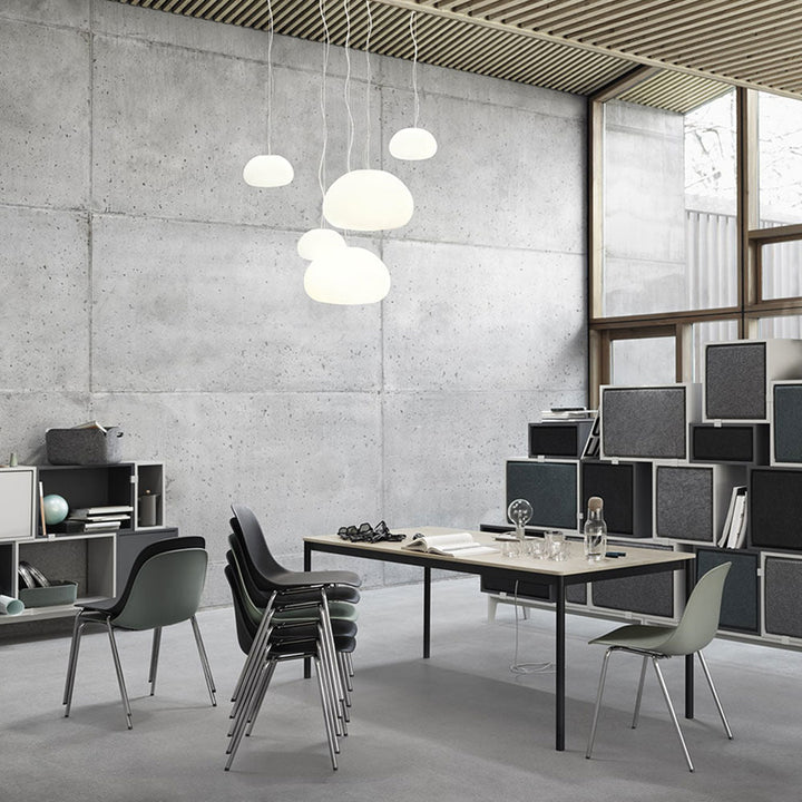 muuto | fiber side chair | a-base | black + chrome ~ DC